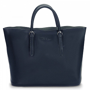 Женская сумка-тоут синяя ID-6001-60 натуральная кожа