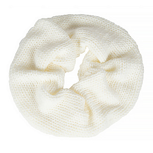 Женский шарф-хомут белый 2008 молочный