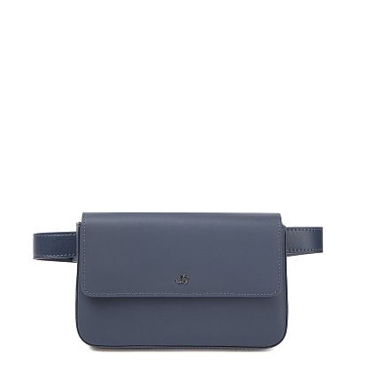 VL-W132-60 синяя сумка поясная женская (кожа) Jane's Story