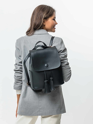YY-835-04 черный рюкзак женский Jane's Story