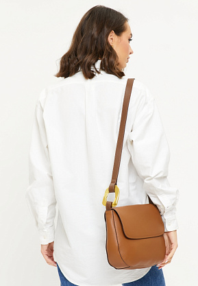 JS-9021-09 бежевая сумка женская (кожа) Jane's Story