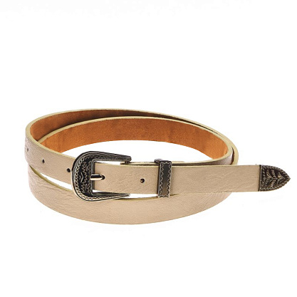 FB-1114-61 бежевый ремень Fancy's bag