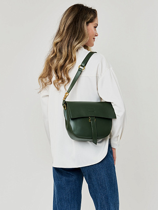 JS-9062-65 зеленая сумка женская (кожа) Jane's Story