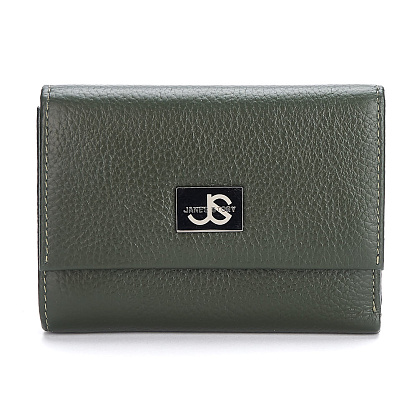 XF-8760-65 зеленый кошелек женский (кожа) Jane's Story