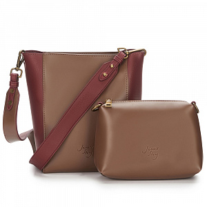Женская сумка-шоппер  коричневая LM-8903-85