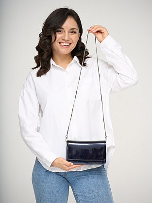 JD-8009-60 синяя сумка женская (кожа) Jane's Story