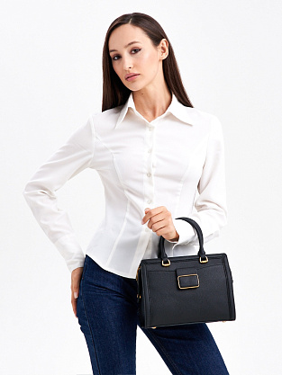 JS-8650-04 черная сумка женская (кожа) Jane's Story