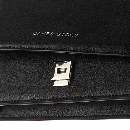 QZ-CK13S-04 черная сумка женская (кожа) Jane's Story