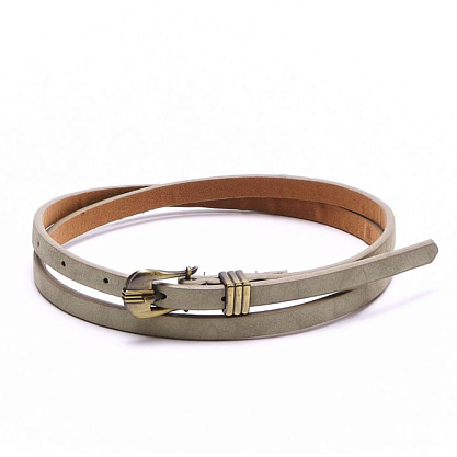 FB-1205-77 серый ремень Fancy's bag