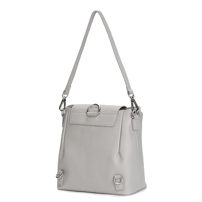 HBG-8990-77 серая сумка-рюкзак женская (кожа) Jane's Story