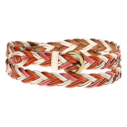 FB-1227 белая радуга ремень Fancy's bag