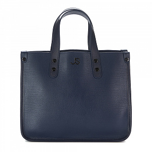 Женская сумка-тоут синяя AJ-1141-60 натуральная кожа