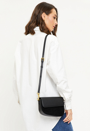 JS-98224-04 черная сумка женская (кожа) Jane's Story