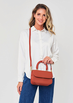 JS-83019-12 красная сумка женская (кожа) Jane's Story