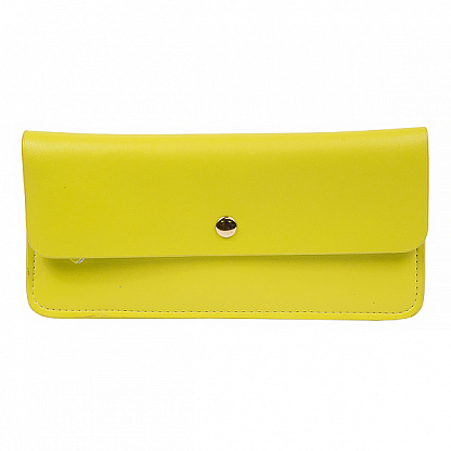 0819-83 желтый кошелек женский (кожа) Fancy's bag