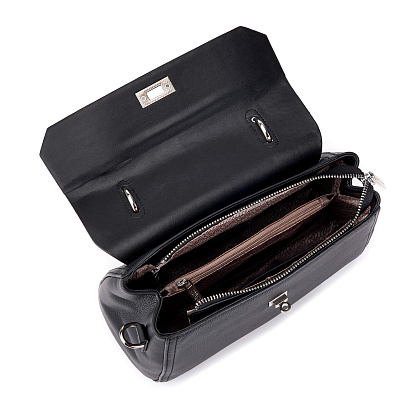 JS-7611-04 черная сумка женская (кожа) Jane's Story