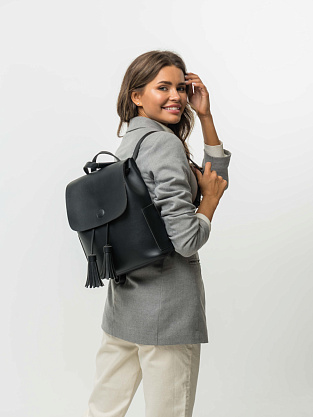 YY-835-04 черный рюкзак женский Jane's Story