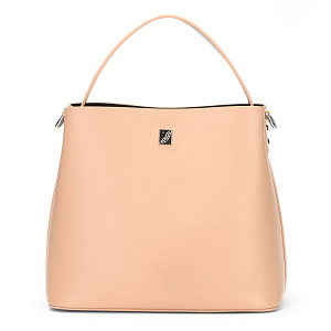 Женская сумка классическая бежевая FL-9070-61 натуральная кожа