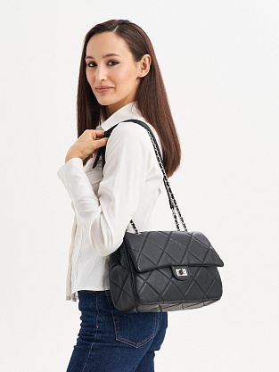 JS-8705-04 черная сумка женская (кожа) Jane's Story