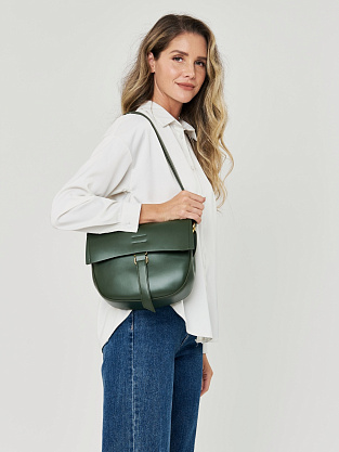 JS-9062-65 зеленая сумка женская (кожа) Jane's Story