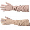 23.1-10 серо-коричневые перчатки женские (замша) Fancy's bag