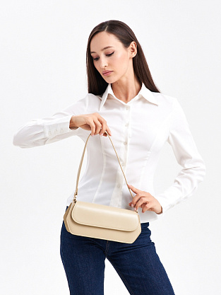 JS-9617-61 бежевая сумка женская (кожа) Jane's Story