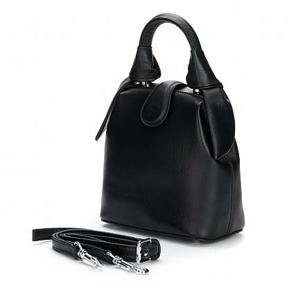 QZ-50563-04 черная сумка женская (кожа) Jane's Story