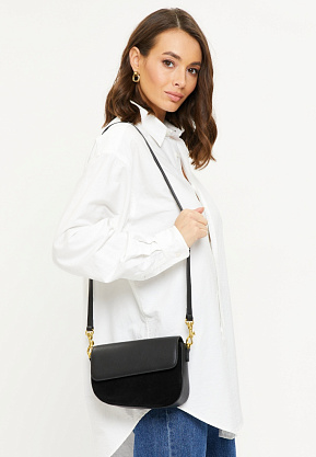 JS-98224-04 черная сумка женская (кожа) Jane's Story