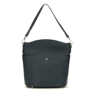 Женская сумка-тоут синяя HP-1669-1-60 натуральная кожа