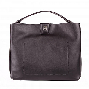Женская сумка-шоппер  черная ID-7003-04 натуральная кожа
