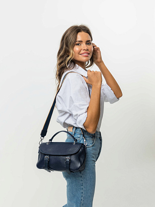 JS-1931-79-60 синяя сумка женская (кожа) Jane's Story