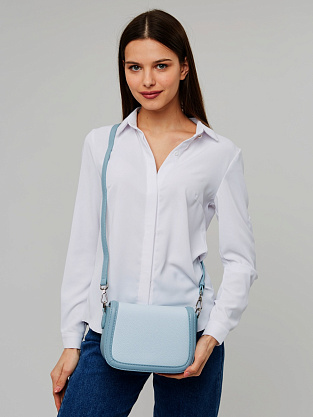 JS-82073-69 голубая сумка женская (кожа) Jane's Story