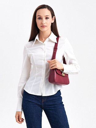 JS-3100-12 бордовая сумка женская Jane's Story