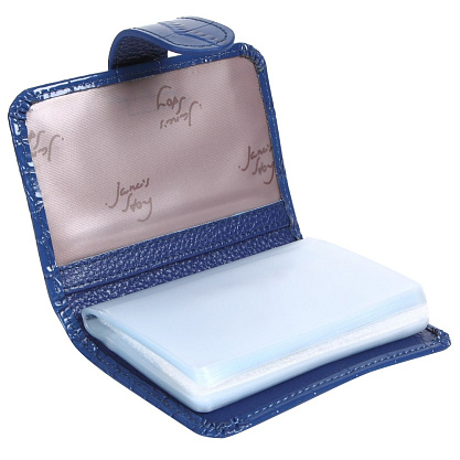 K-C-P01-82 голубая визитница женская (кожа) Jane's Story