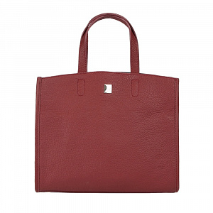 Женская сумка классическая красная  DD-9018-12 натуральная кожа