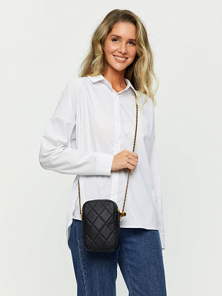 JS-83023-04 черная сумка женская (кожа) Jane's Story