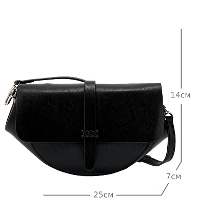 JS-1778-04 черная сумка женская (кожа) Jane's Story