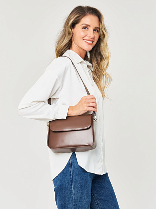 JS-9068-09 коричневая сумка женская (кожа) Jane's Story