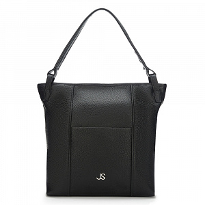 Женская сумка-шоппер  черная DY-357-04 натуральная кожа