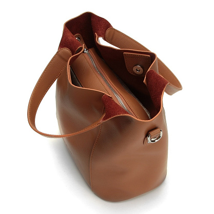 YFN-8603-06 светло-коричневая сумка женская (кожа) Jane's Story