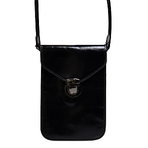 Женская сумка кросс-боди черная D166-04 натуральная кожа