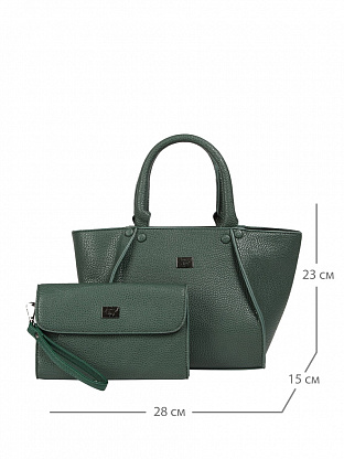 MS-419-65 зеленая сумка женская Jane's Story