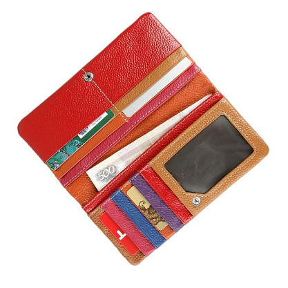 M-3594-82 голубой кошелек женский (кожа) Jane's Story