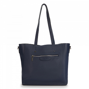 Женская сумка-тоут синяя FG-016-60 натуральная кожа