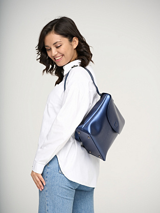 JH-27130-60 синий рюкзак женский (кожа) Jane's Story