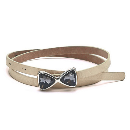 FB-1206-61 бежевый ремень Fancy's bag