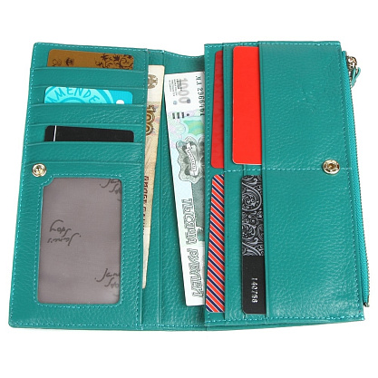 H-01-8180-71 светло-зеленый кошелек женский (кожа) Jane's Story