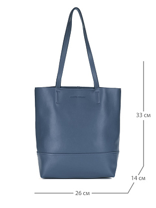 WW-6163-60 синяя сумка женская (кожа) Jane's Story