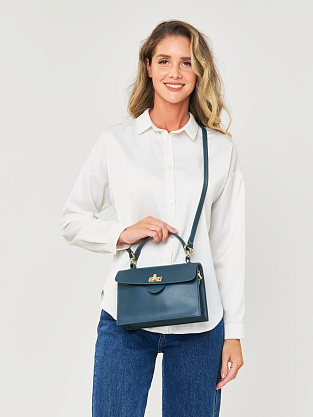 JS-9082-65 зеленая сумка женская (кожа) Jane's Story