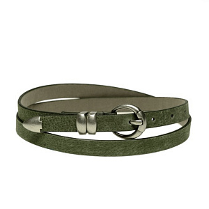 Женский ремень зеленый FB-1218-80 натуральная кожа